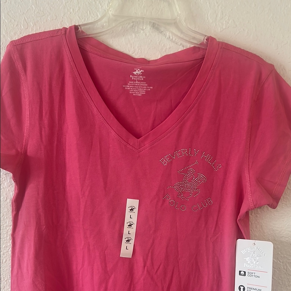 Beverly Hills Polo Club Pink Women's Top